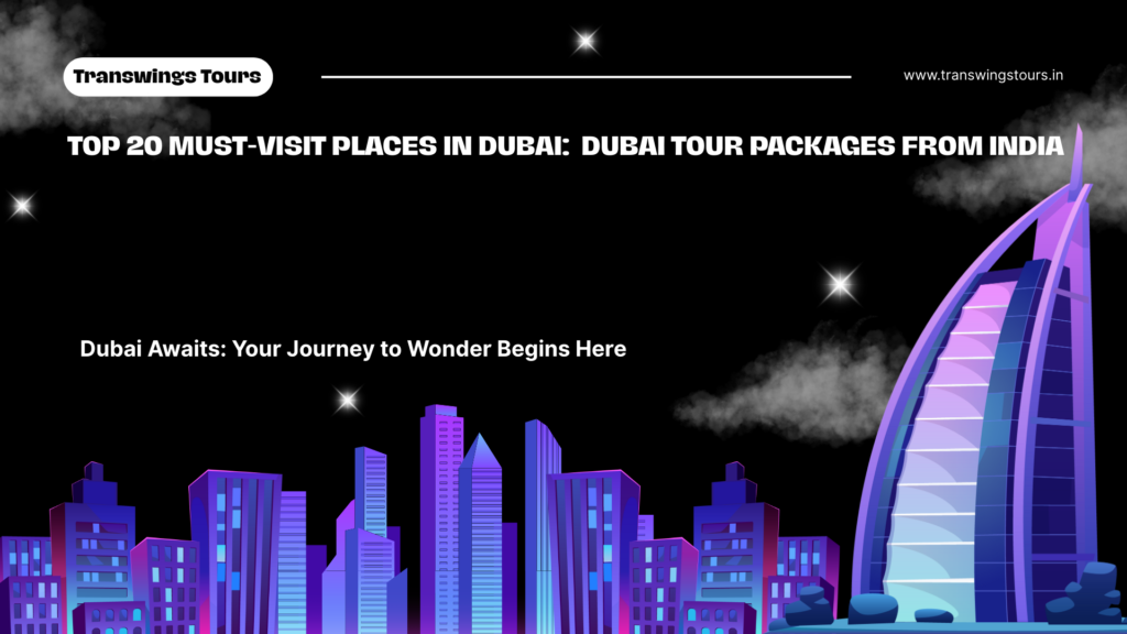 purple and brown modern illustrative travel guide to dubai presentation